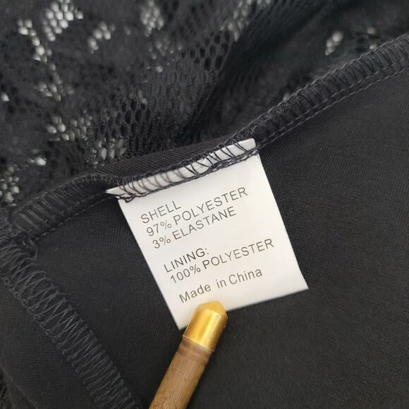 Pinup Rockabilly Little Black Dress, Size Small 50's 60's Retro, Flare Dress NEW - Picture 8 of 10